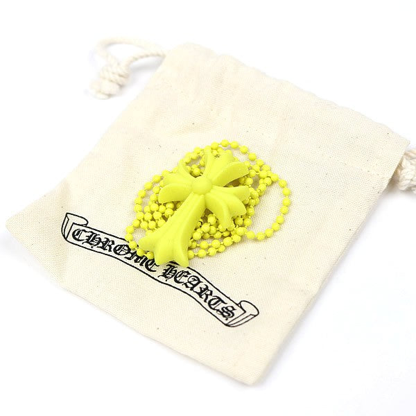 CHROME HEARTS Small CH Cross Necklace Yellow Size ONE SIZE