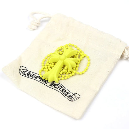CHROME HEARTS Small CH Cross Necklace Yellow Size ONE SIZE