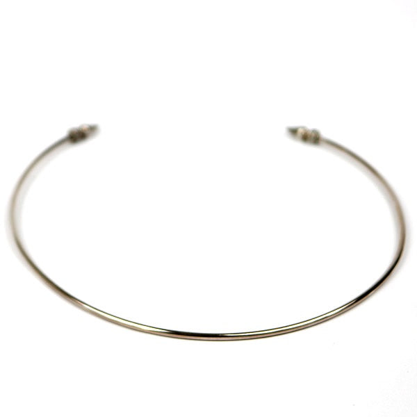 CHROME HEARTS Spike Choker Necklace Silver Size ONE SIZE