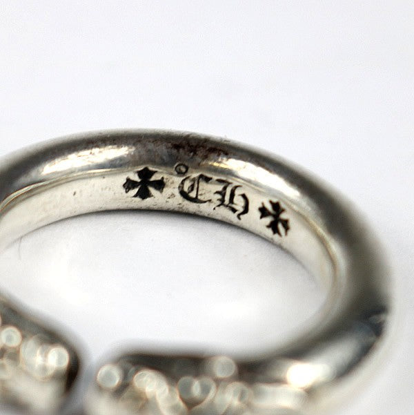 CHROME HEARTS Double Dog Silver SV925 Ring Size ONE SIZE