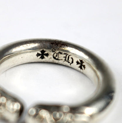 CHROME HEARTS Double Dog Silver SV925 Ring Size ONE SIZE