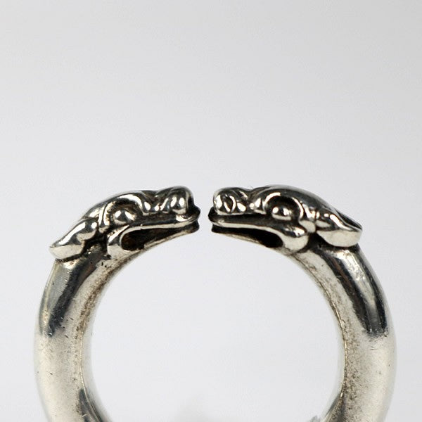 CHROME HEARTS Double Dog Silver SV925 Ring Size ONE SIZE