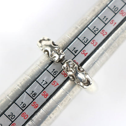 CHROME HEARTS Double Dog Silver SV925 Ring Size ONE SIZE