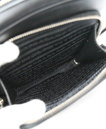 PRADA Triangle Logo Soft Calf Bag Black Size ONE SIZE