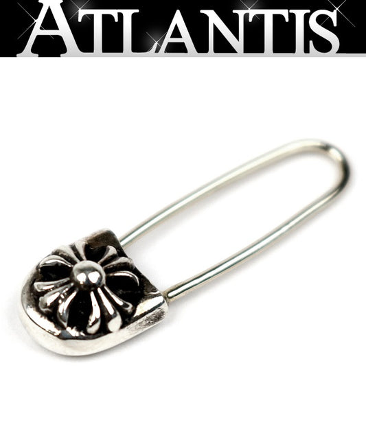 CHROME HEARTS Safety Pin Earring Silver Size ONE SIZE