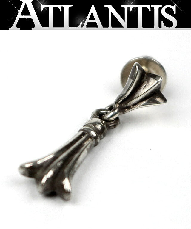 CHROME HEARTS Cross Tail Drop Earring Silver Size ONE SIZE