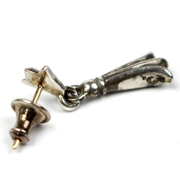 CHROME HEARTS Cross Tail Drop Earring Silver Size ONE SIZE
