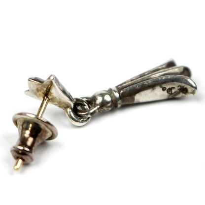 CHROME HEARTS Cross Tail Drop Earring Silver Size ONE SIZE
