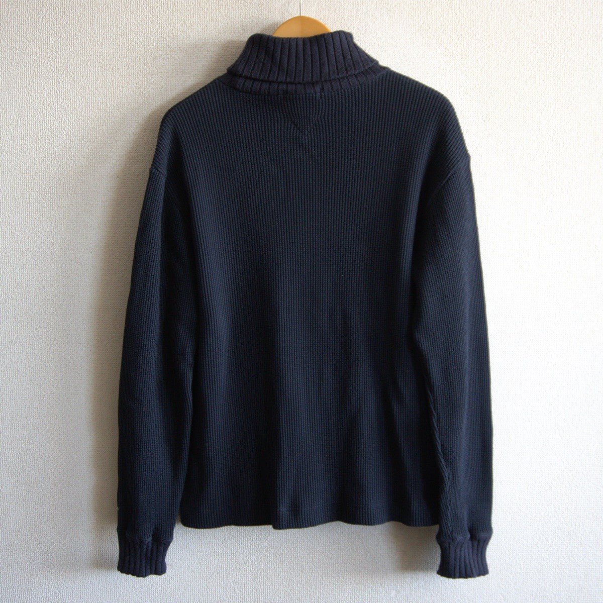 Nigel Cabourn TURTLE NECK WAFFLE T-Shirt Blue Size 50