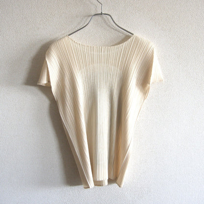 PLEATS PLEASE Animal Print Pleated Top T-Shirt Size 3