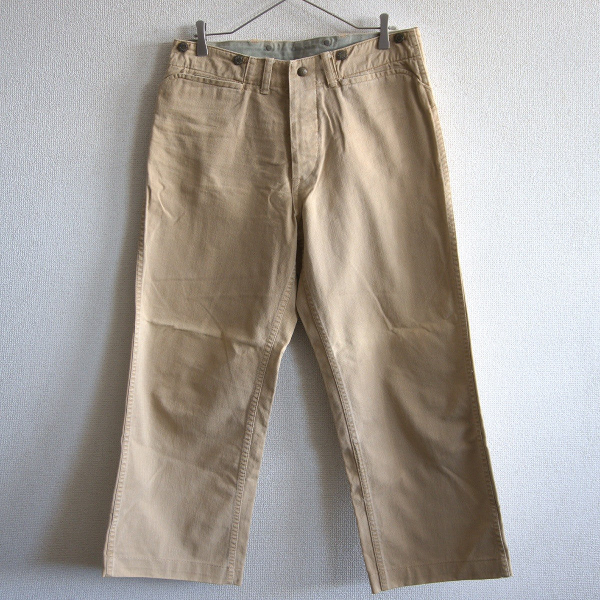 Warehouse Button Suspender Work Pants Size 34