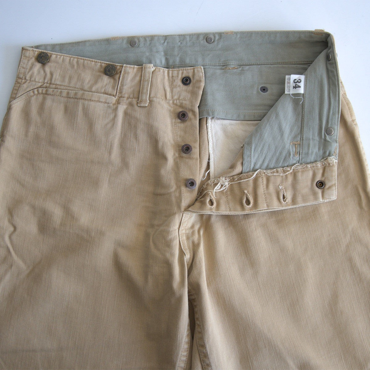Warehouse Button Suspender Work Pants Size 34