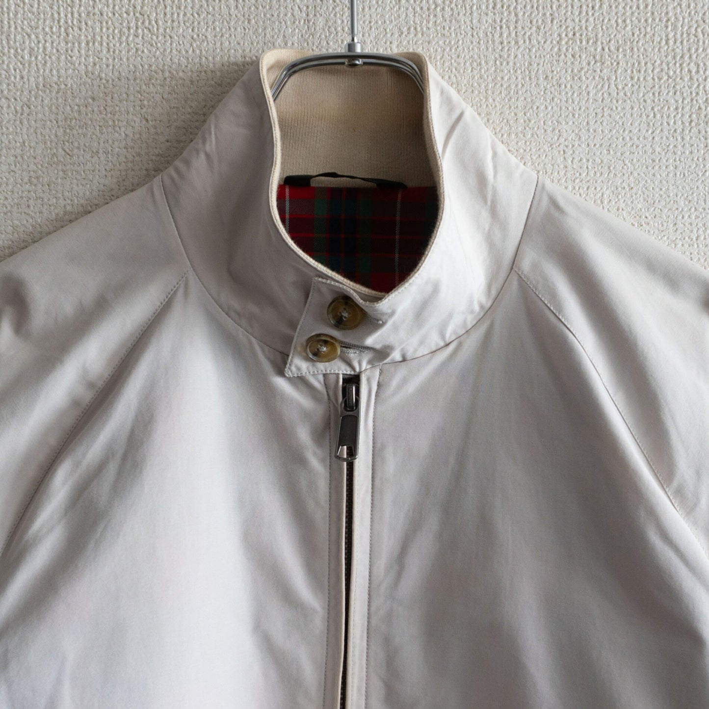 BARACUTA G9 Harrington Jacket Ivory Size 36