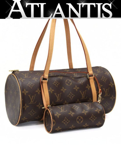 Louis Vuitton Monogram Papillon Handbag Brown Size ONE SIZE