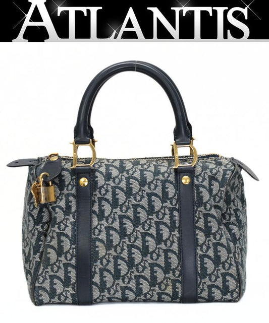 Christian Dior Vintage Trotter Mini Bag Navy Size ONE SIZE