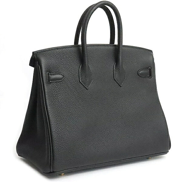 HERMES Birkin 25 Black Togo Hardware Handbag Size ONE SIZE