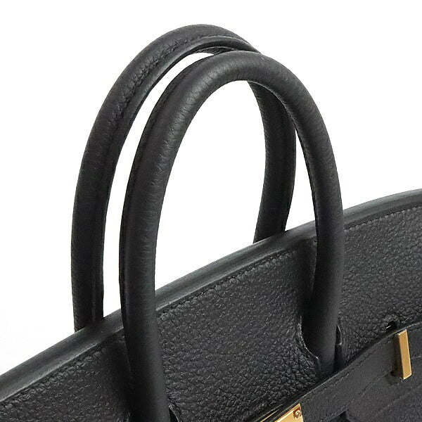HERMES Birkin 25 Black Togo Hardware Handbag Size ONE SIZE