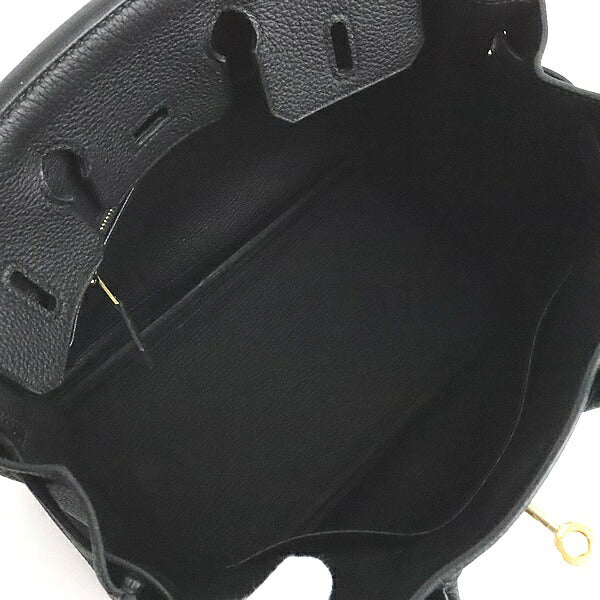 HERMES Birkin 25 Black Togo Hardware Handbag Size ONE SIZE