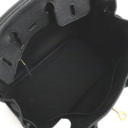HERMES Birkin 25 Black Togo Hardware Handbag Size ONE SIZE