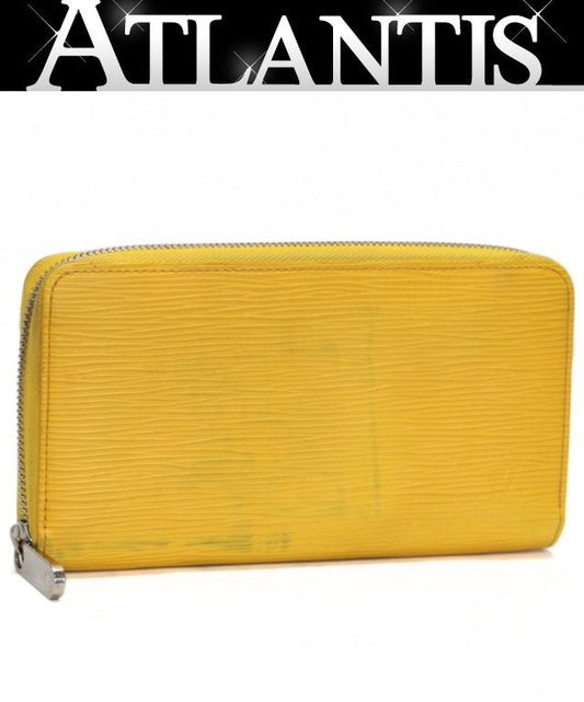 Louis Vuitton Epi Leather Round Wallet Yellow Size ONE SIZE