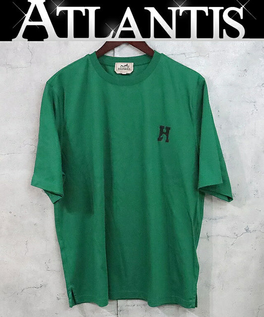 HERMES H-Bal Mini Patch Cotton Crewneck T-Shirt Size L