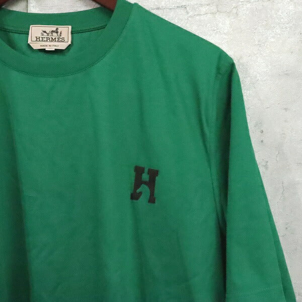 HERMES H-Bal Mini Patch Cotton Crewneck T-Shirt Size L