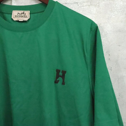 HERMES H-Bal Mini Patch Cotton Crewneck T-Shirt Size L