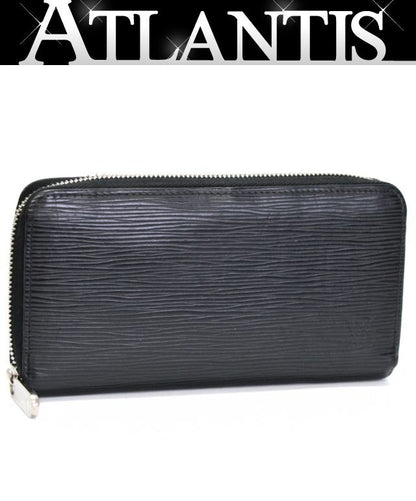 Louis Vuitton Epi Leather Round Wallet Black Size ONE SIZE