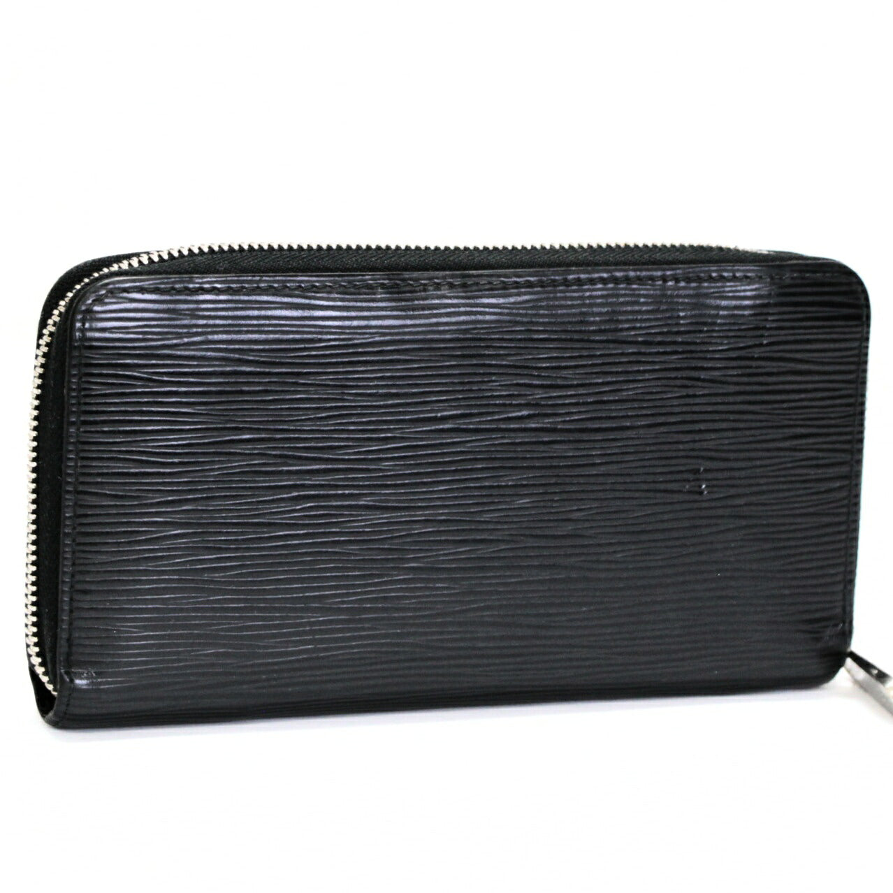 Louis Vuitton Epi Leather Round Wallet Black Size ONE SIZE