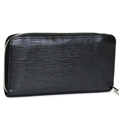 Louis Vuitton Epi Leather Round Wallet Black Size ONE SIZE