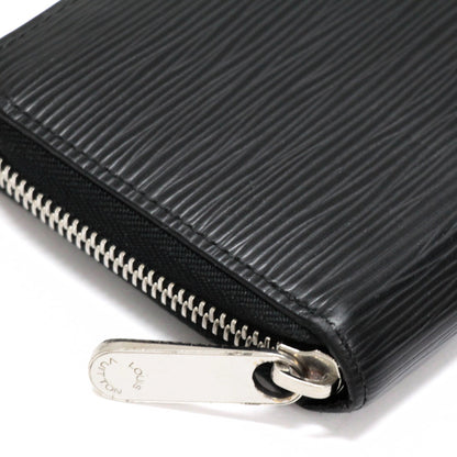 Louis Vuitton Epi Leather Round Wallet Black Size ONE SIZE