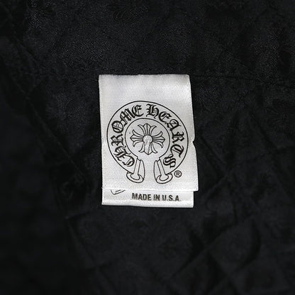 CHROME HEARTS Star Patch Leather Bomber Black Size S