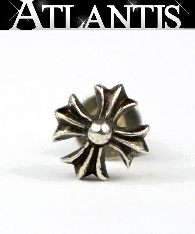 CHROME HEARTS CH Plus Stud Silver Earring Size ONE SIZE