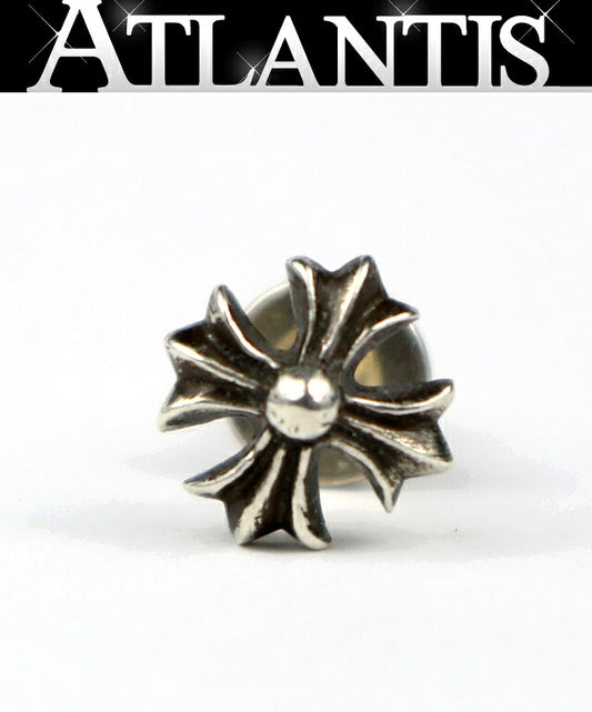 CHROME HEARTS CH Plus Stud Silver Earring Size ONE SIZE