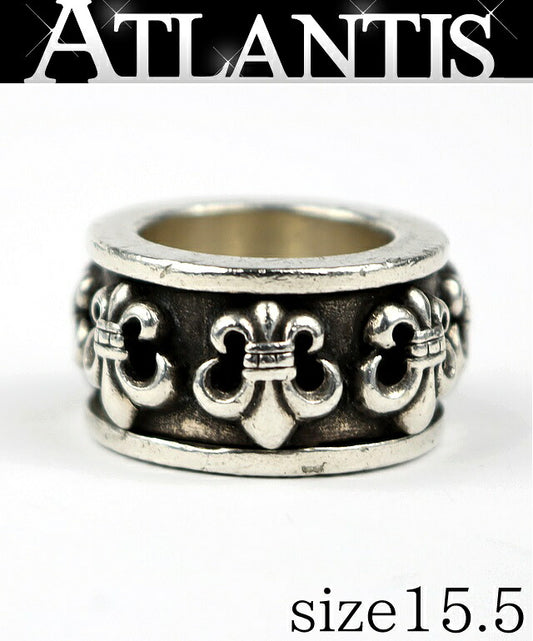 CHROME HEARTS BS Fleur Spinner Silver Ring Size ONE SIZE
