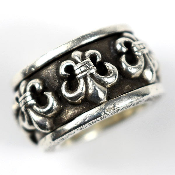 CHROME HEARTS BS Fleur Spinner Silver Ring Size ONE SIZE