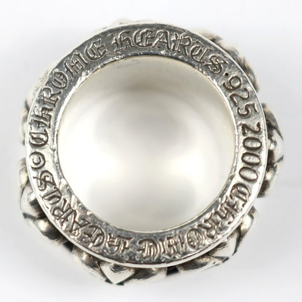 CHROME HEARTS BS Fleur Spinner Silver Ring Size ONE SIZE