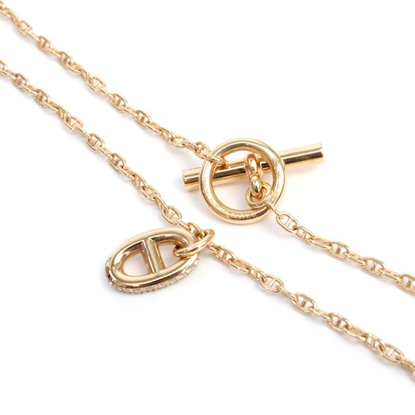 HERMES Chaine d'Ancre K18PG Diamond Necklace Size ONE SIZE