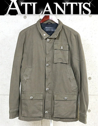 CHROME HEARTS Cherry Bomb Military Jacket Khaki Size M