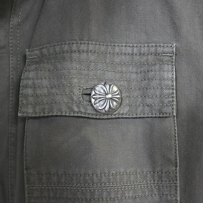 CHROME HEARTS Cherry Bomb Military Jacket Khaki Size M