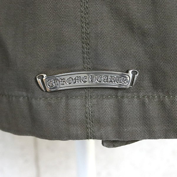 CHROME HEARTS Cherry Bomb Military Jacket Khaki Size M