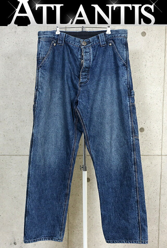 CHROME HEARTS V2 Carpenter Denim Jeans Blue SV925 Size 34