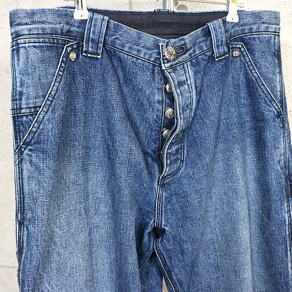 CHROME HEARTS V2 Carpenter Denim Jeans Blue SV925 Size 34
