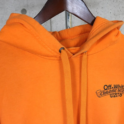 CHROME HEARTS x Off-White Hoodie Orange Black Size L