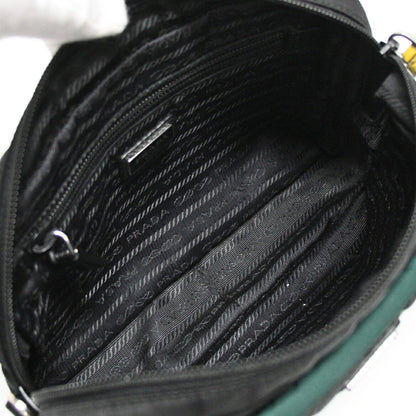 PRADA Triangle Logo Camouflage Pouch Black Size ONE SIZE