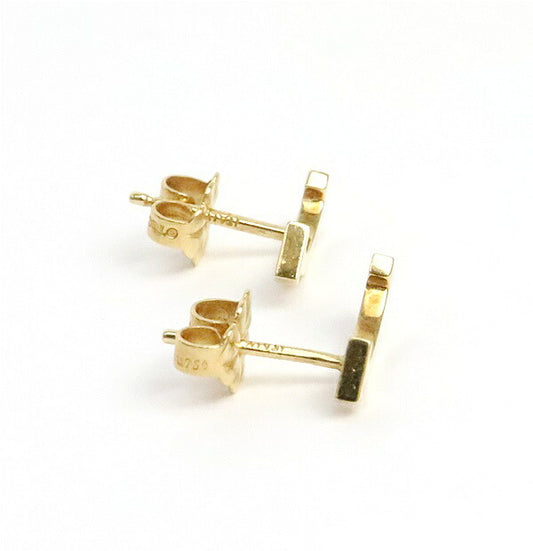 TIFFANY Smile Mini K18YG Earrings Size ONE SIZE