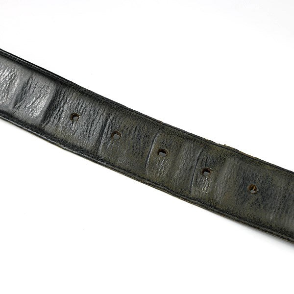 CHROME HEARTS 1.5 Gunslinger Leather Belt Black Size 32