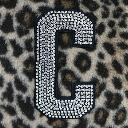 CELINE 22AW Hedi Rhinestone Leopard Jacket Brown Size 54