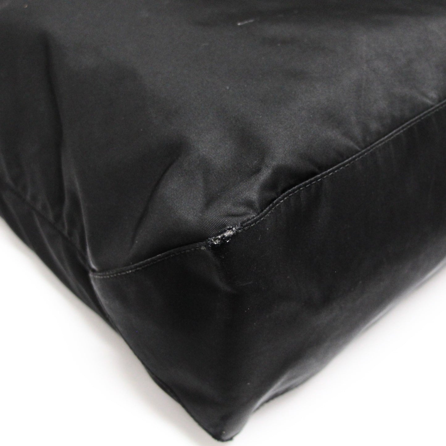 PRADA Triangle Logo Nylon 2-Way Bag Black Size ONE SIZE
