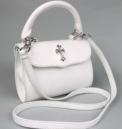 CHROME HEARTS Dog Adams 2-Way CH Bag White Size ONE SIZE